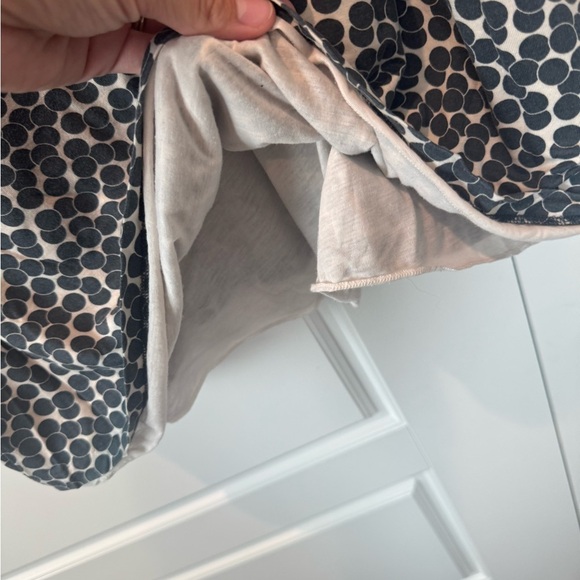 Boden Polka Dot 3/4 Sleeve Modest Dress Lined Grey Knee length Size 14 Womens - Picture 5 of 6